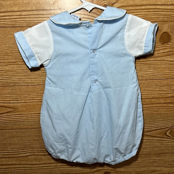 Vintage 6-9 M Boys ‘n Berries Romper- Train - Picture 2 of 5